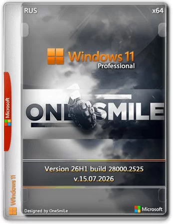 Windows 11 Professional by OneSmiLe 26H1 Build 28000.2525