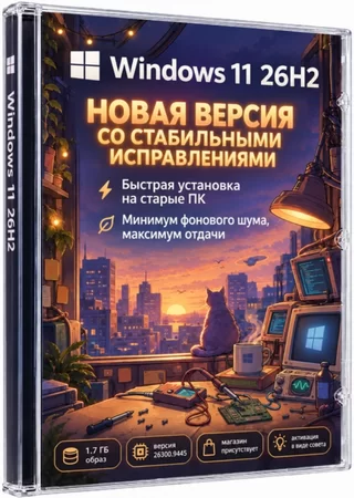 Windows 11 со стабильными исправлениями 26H2 Pro 26300.9445