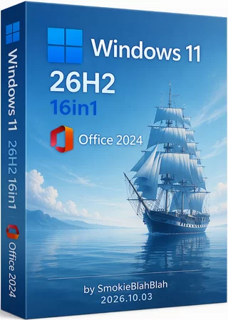 Windows 11 26H2 16in1 +/- Office 2024 by SmokieBlahBlah 2026.10.03