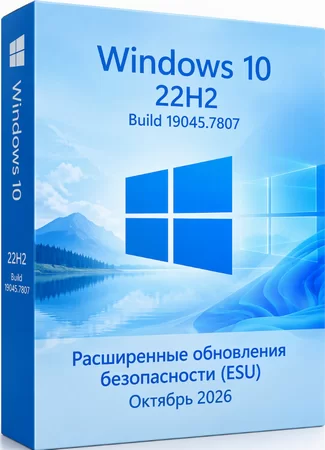Windows 10 Pro 22H2 Build 19045.7807 Full Октябрь 2026